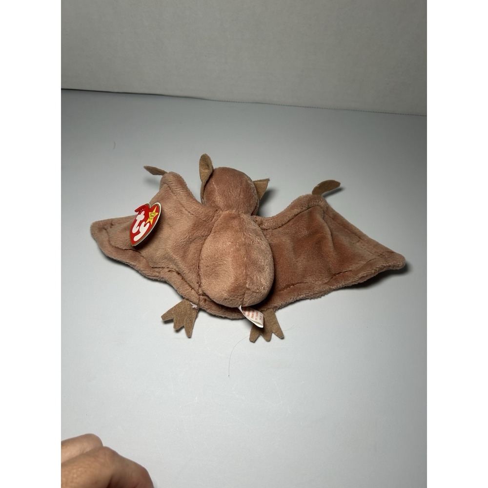RARE 1996 Ty Beanie Babies "Batty" the Brown Bat with tag - Picture 7 of 10